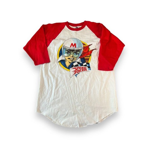 Vintage 90s Speed Racer Cartoon Tv Movie Shirt XL Movie Anime Retro Rare - Picture 1 of 5